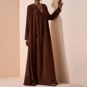 Zivah Long Sleeve Boho Style Maxi Dress